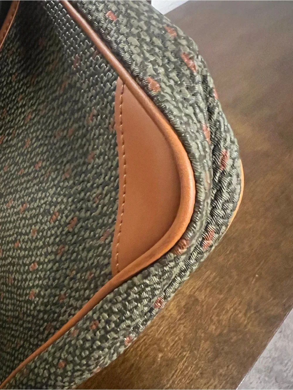 Vintage YSL x Rémy Martin Coated Canvas Clutch Bag